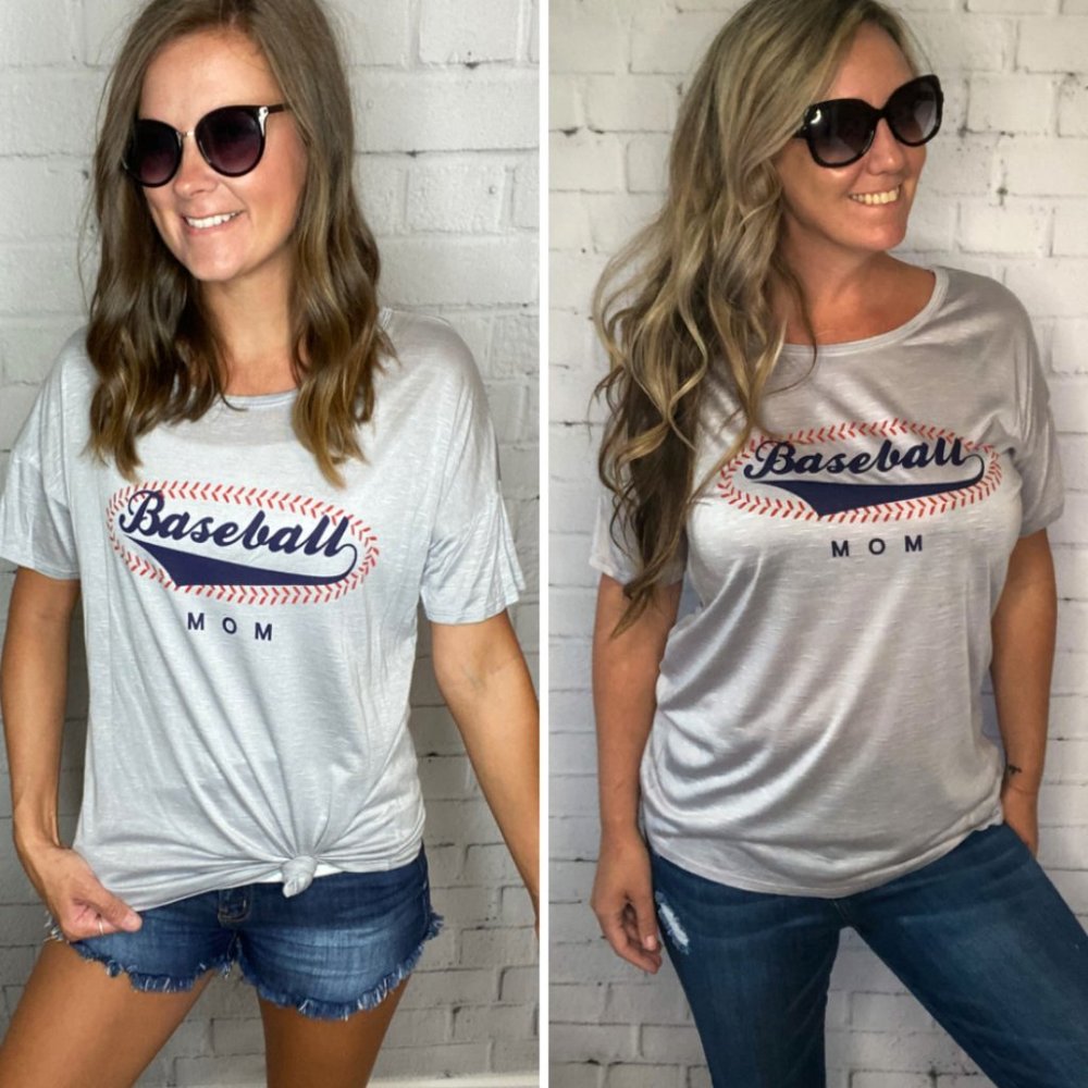 Fantastic Fawn Baseball Mom Top NWT - Picture 2 of 2